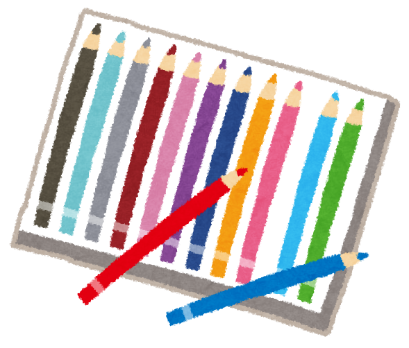 色鉛筆のイラスト